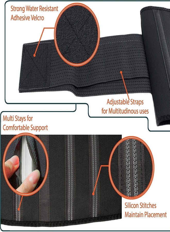 PRIVFIT Lower Back Waist Compression Brace Lumbar Support belt for Back Pain Belt with dual Adjustable Straps for Men and Women (Xtra-large) - Image 3