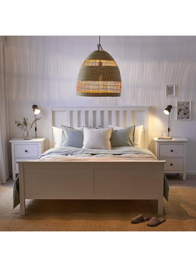 Green Tiger Pendant lamp shade, sedge/handmade, 55 cm - Image 3