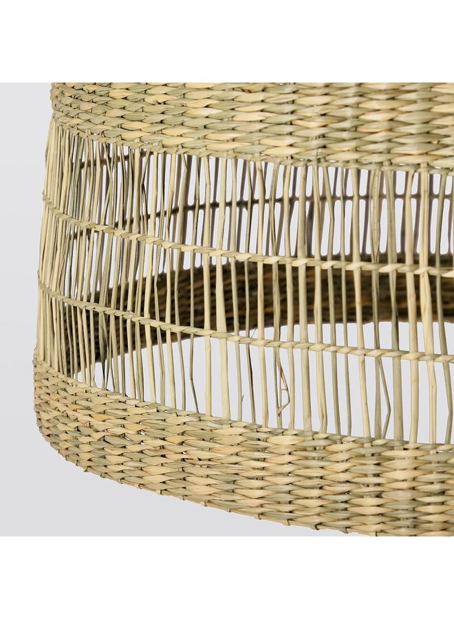 Green Tiger Pendant lamp shade, sedge/handmade, 55 cm - Image 4