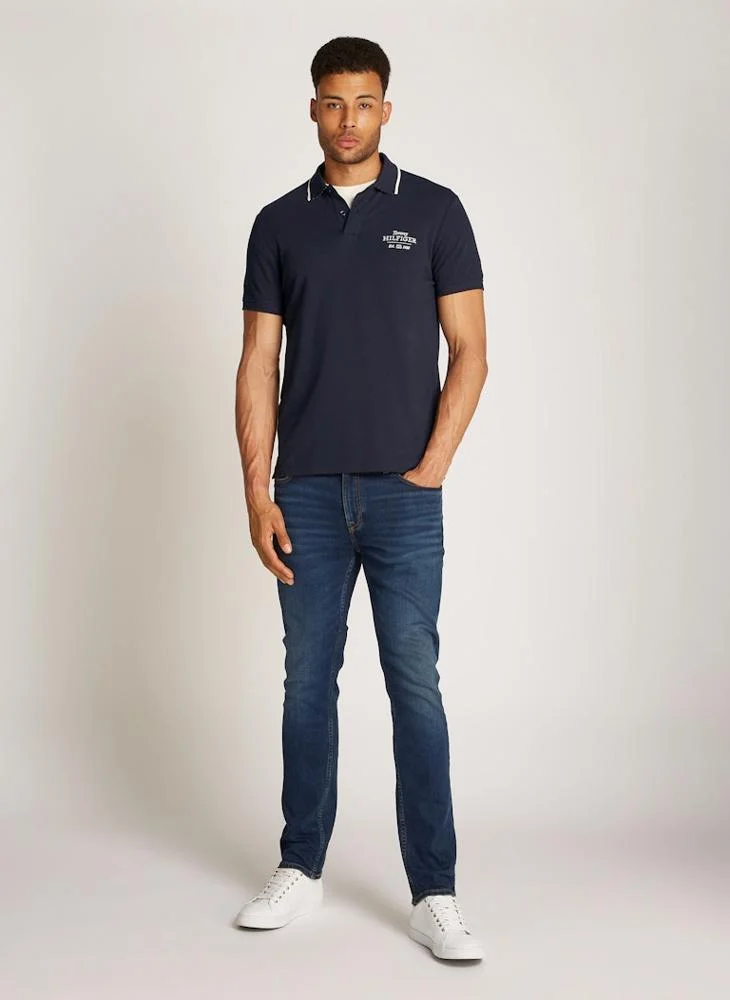 تومي هيلفيغر Graphic Short Sleeve Polo Shirt