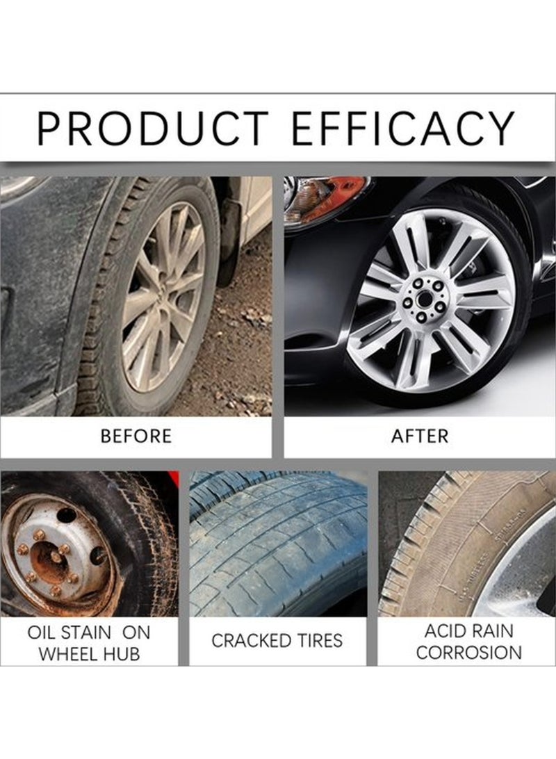 Homonth Glazing Car Tire Brightening Cream | Car Tire Care Wax For Daily Maintenance & Pre Trip Preparation 100g  - Image 4