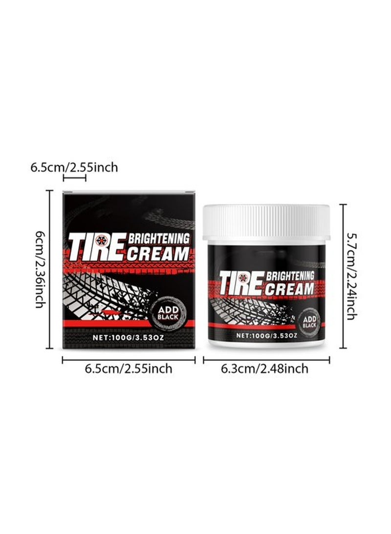 Homonth Glazing Car Tire Brightening Cream | Car Tire Care Wax For Daily Maintenance & Pre Trip Preparation 100g  - Image 5