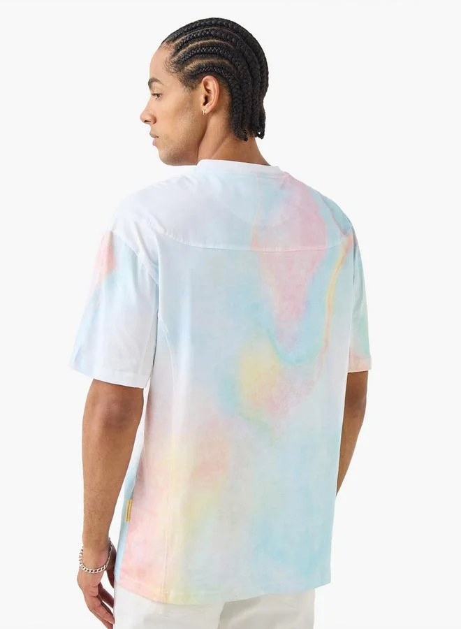 Lee Cooper  Lee Cooper Printed Crew Neck T-shirt for Men | Best Price UAE