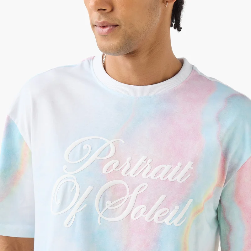 Lee Cooper  Lee Cooper Printed Crew Neck T-shirt for Men | Best Price UAE