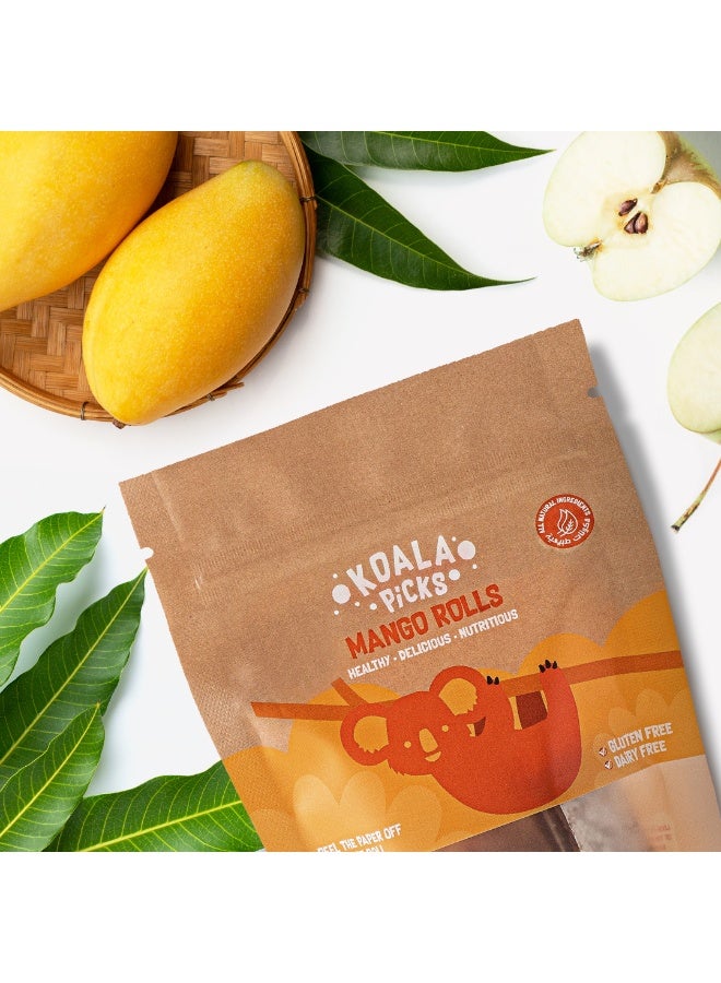 Koala Picks 24pcs Mango Fruit Rolls – No Preservatives – Healthy, Natural Snack for Kids Lunch Boxes & Adults – Made with Mangoes, Apples, and Honey - Nutritious Treat for Lunchbox - Image 5