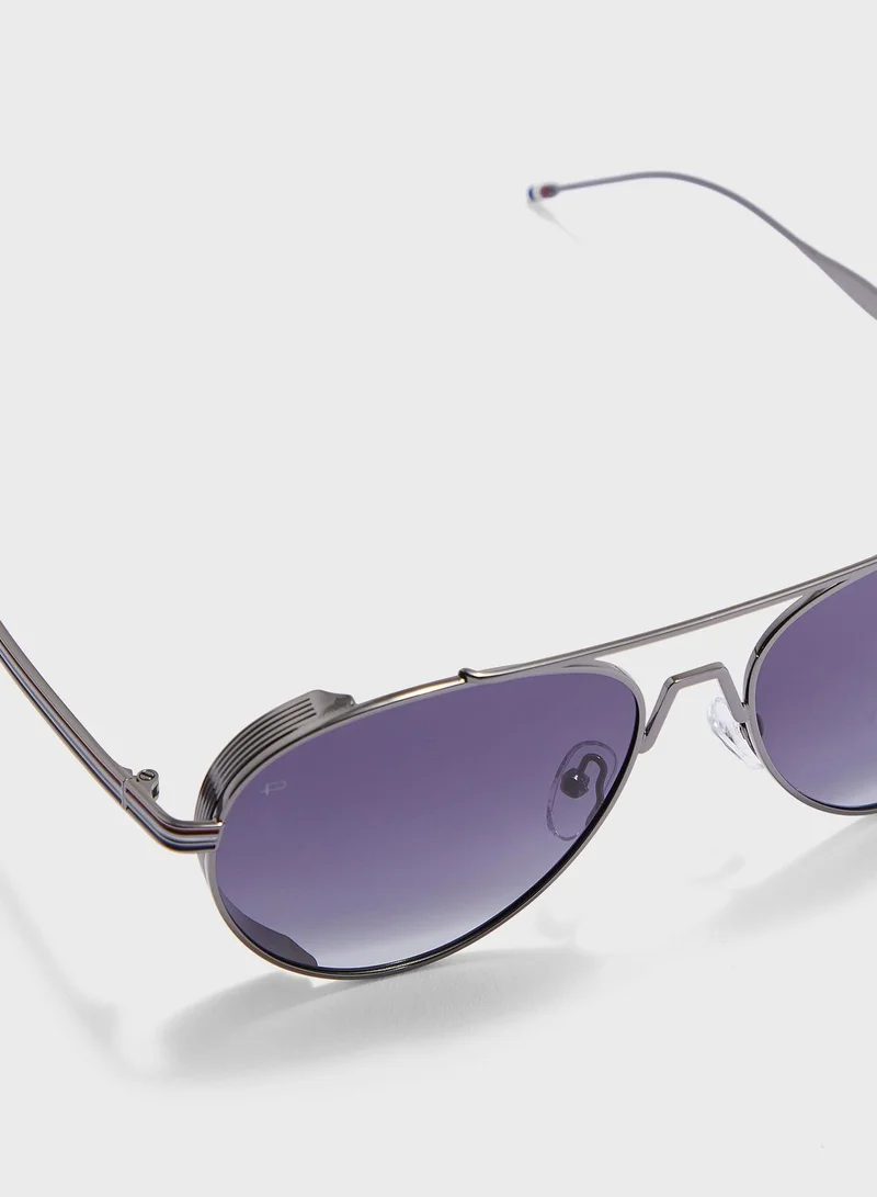 PRIVÉ REVAUX The Patriot Shiny Sunglasses