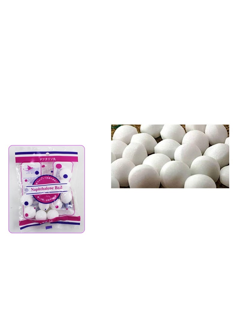 AL QADAH Napthalane Balls 50g, White Color Trusted Moth and Insect Repellent for a Fresh and Fragrance Free Environment  - Image 2