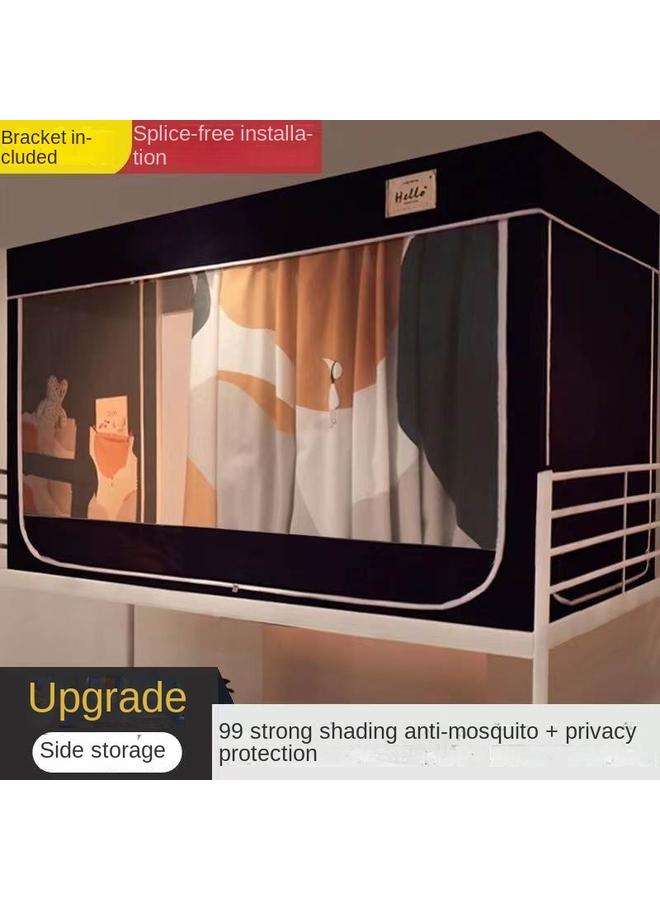 Bluejw 1S2J Wholesale Bed And Bed Mosquito Net Special Shading Curtain For Student Dormitory Upper Bent Mongolian Yurt Dormitory Curtain Bed Curtain Full  - Image 3