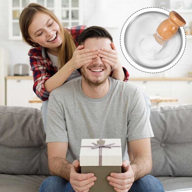 Artibetter Shaving Bowl, Shave Bowl Stainless Steel, Shaving Soap Bowl with Lid, 4 Inch Shaving Mug, Unbreakable Shaving Cup for Wet/Hot Shave (Silver) - Image 5