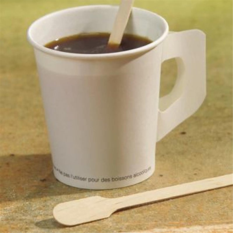 PAPSTAR 1000 Wooden Stirrers 13cm Paddle Shaped Stirrers - Image 2