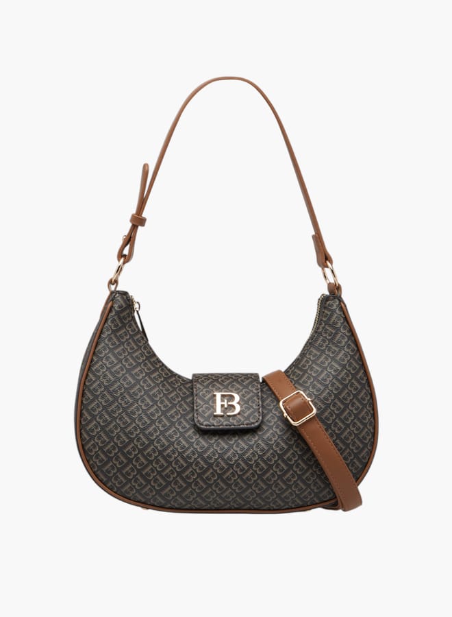 Flora Bella By Shoexpress Women Solid Shoulder Bag with Detachable Strap  - Image 1