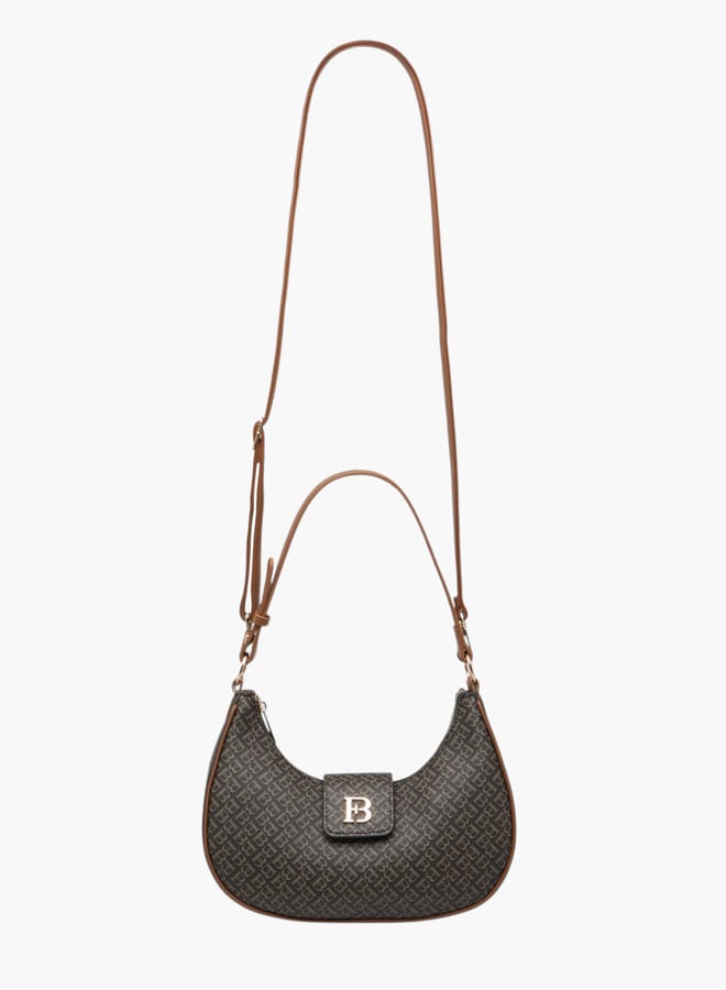 Flora Bella By Shoexpress Women Solid Shoulder Bag with Detachable Strap  - Image 2