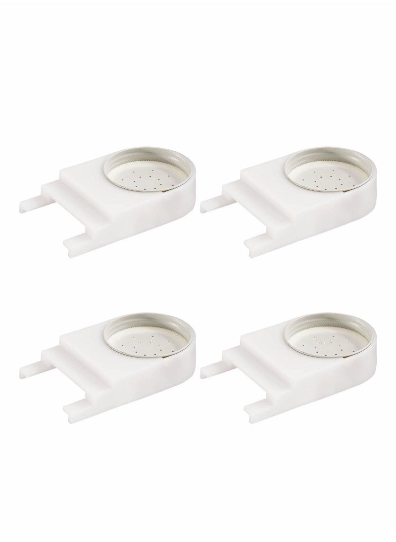 4 Pack Bee Feeders Easy-to-Install Beekeeping Beehive Equipment Perforated Lid Fits Mason and Plastic Jars Water and Sugar Syrup Entry Feeder or Top Dispenser Beekeeping - Image 1