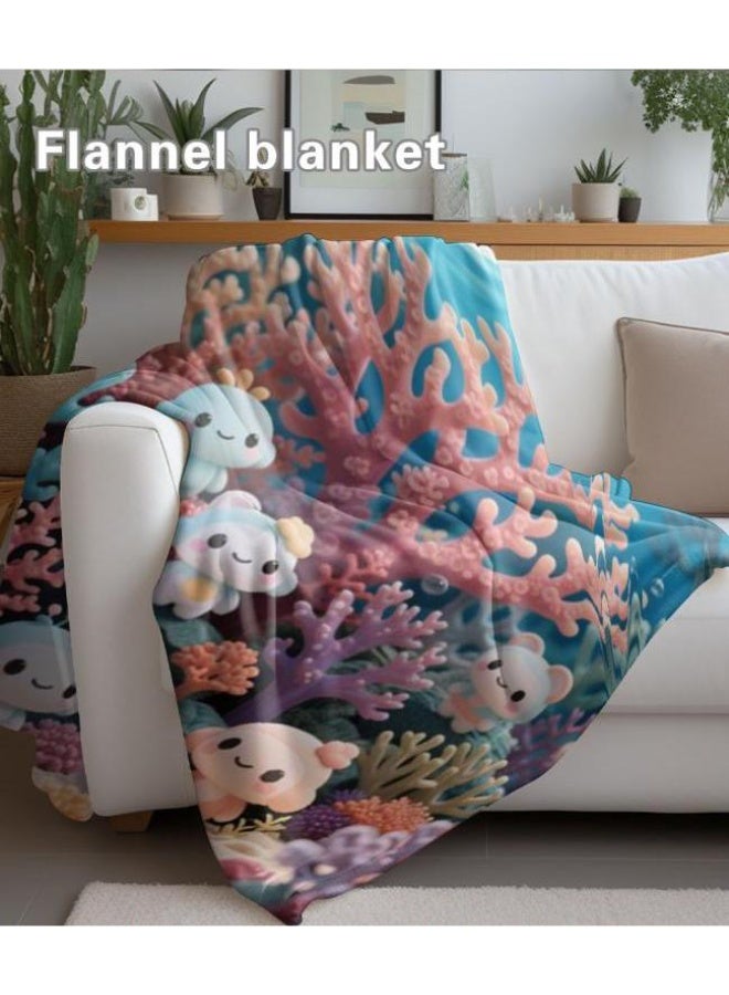 general Baby and children's cartoon flannel thin blanket (warm and comfortable, suitable for sleep, game use) 70cm*100cm - Image 5
