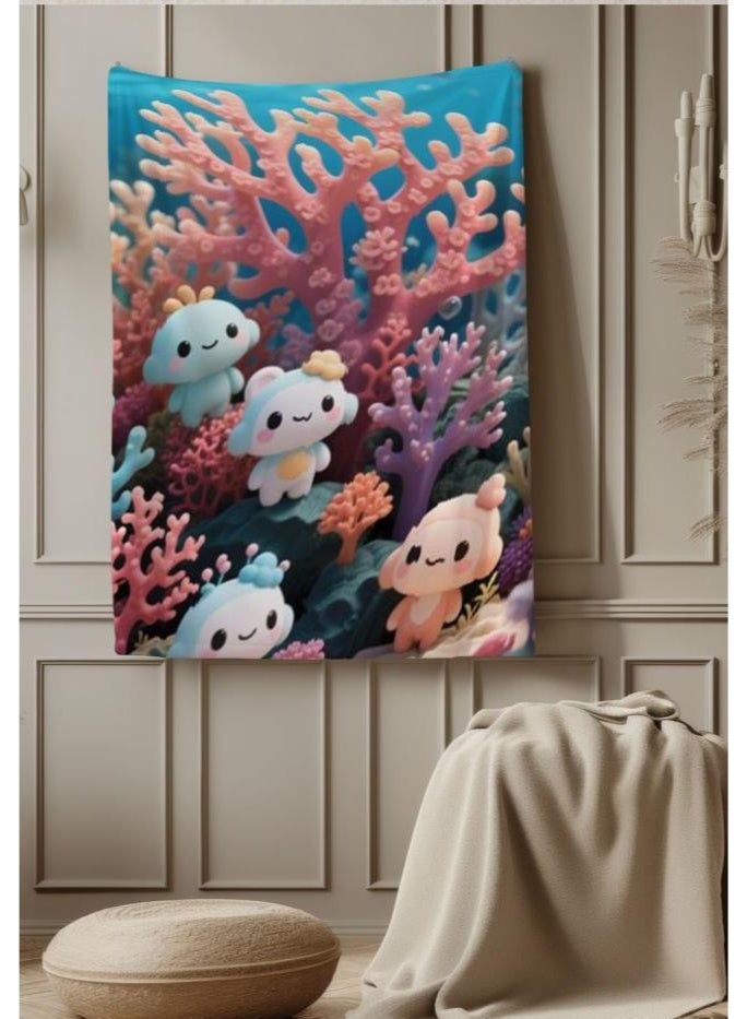 general Baby and children's cartoon flannel thin blanket (warm and comfortable, suitable for sleep, game use) 70cm*100cm - Image 3