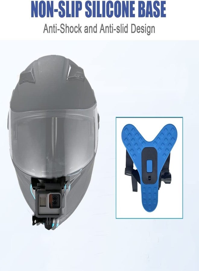 AMBLIC Helment Chin Strap Mount Mobile Holder with Clip & Screw for Mobile Camera Moto Vlogging Compatible with All Smartphones & Go Pro, Other Action Camera's (Chin Mount) - Image 5