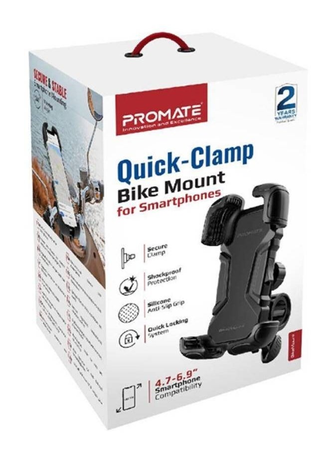 PROMATE Promate Bike Mount Bicycle Holder Clamp for Smartphones 6959144059129  - Image 5