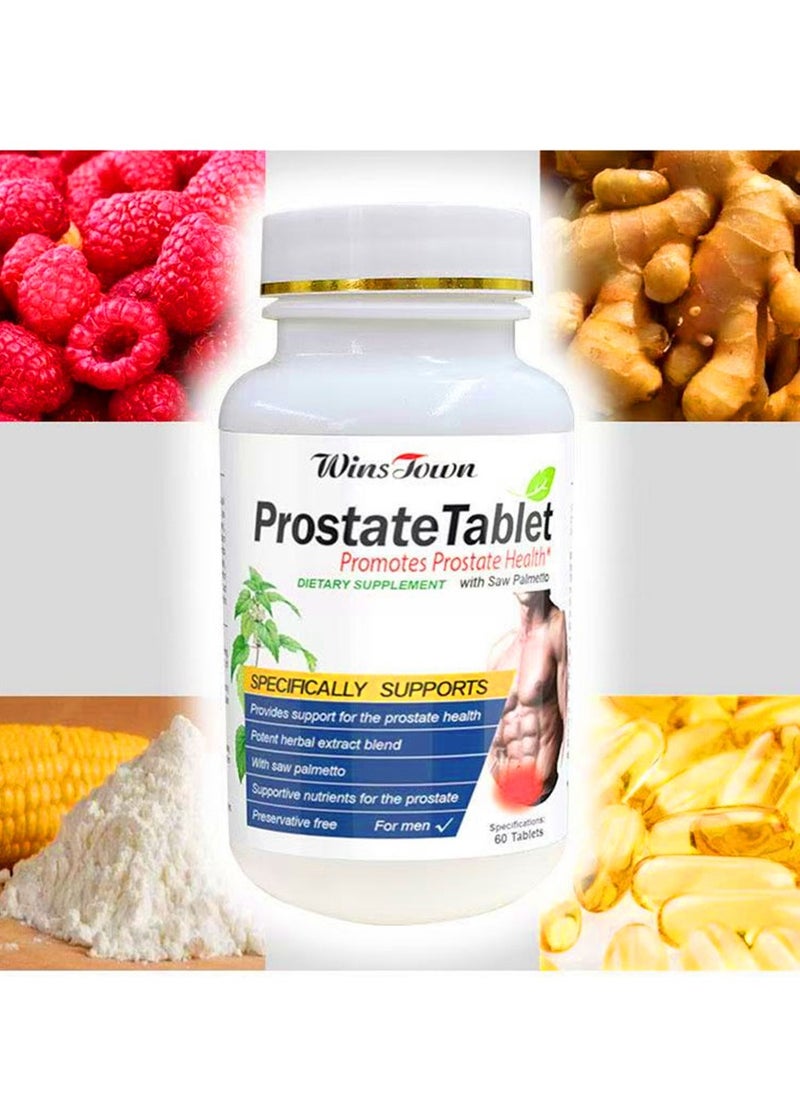 Prostate Supplement for Men  Natural Prostate Support Helps Reduce Frequent Urination  Promote Overall Prostate Health Saw Palmetto  Cranberry Powder  More