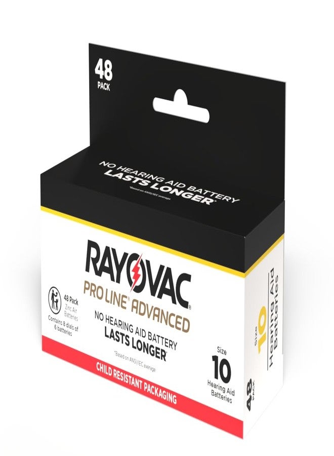 Rayovac Proline Advanced Mercury-Free Hearing Aid Batteries 48/Box Size 10 - Image 1