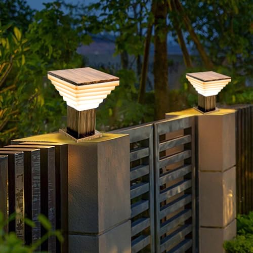 kinis Golden Antique and Milky Down Step Classic Lamp/Gate Light/Outdoor Lamp/Outdoor Light/Pillar Light at Entrance Outdoor Home, Restaurant, Office, etc. (Pack of 2, Without Bulb) - Image 2