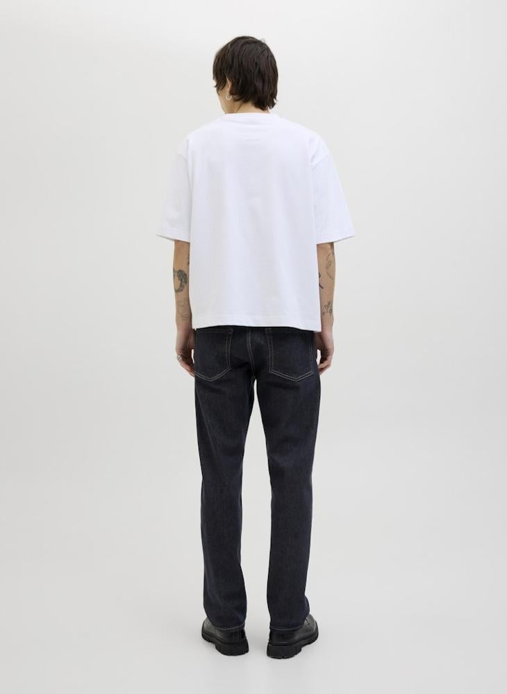 JACK & JONES Jjichris Jjclassic Am 550 Rinse Wash Stright Fit Jeans  - Image 2