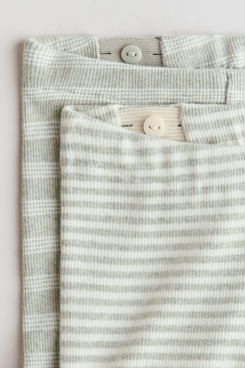 اتش اند ام شورت من قطن الجيرسيه - عبوة من قطعتين