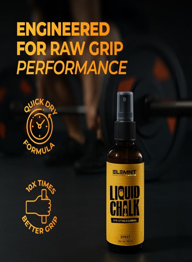 Elemnt Liquid Chalk for Gym | Chalk for Gym Hand Grip | Calisthenics, Weight Lifting, Power Lifting | Ideal for Workout, Gym, Rock Climbing & Crossfit | Quick Dry Formula for Gym Chalk | 100 ML - Image 3