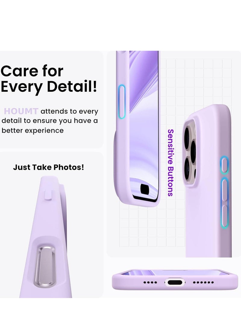 ELTRAZONE Soft Lilac Purple Silicone Case for iPhone 16 Pro Max - Anti-Scratch & Shockproof Protection - Image 5
