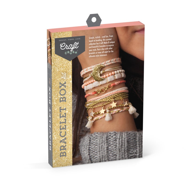 Craft Crush Bracelet Making Kit  Friendship Bracelet Kit Jewelry Making Supplies Arts and Crafts Sleepover Activities Bracelets for Teen Girls Ages 13 - Image 2