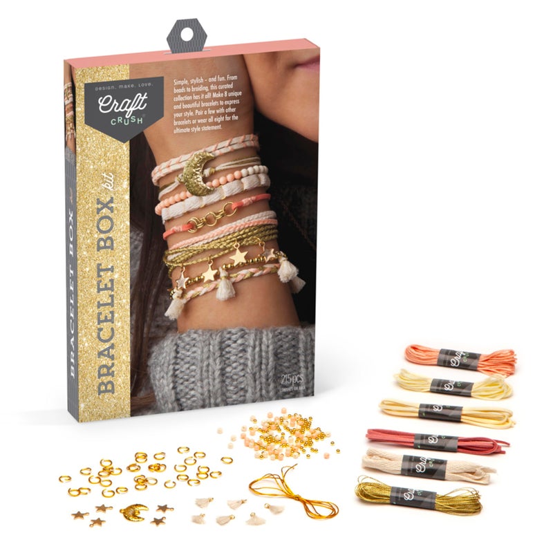 Craft Crush Bracelet Making Kit  Friendship Bracelet Kit Jewelry Making Supplies Arts and Crafts Sleepover Activities Bracelets for Teen Girls Ages 13 - Image 3