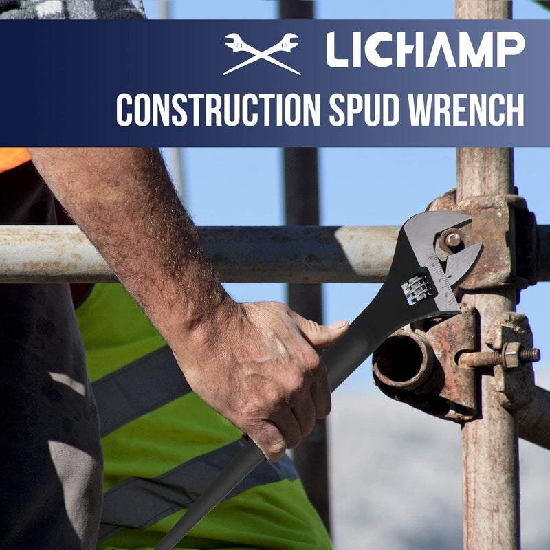 Lichamp 16-Inch Adjustable Construction Spud Wrench - Image 2