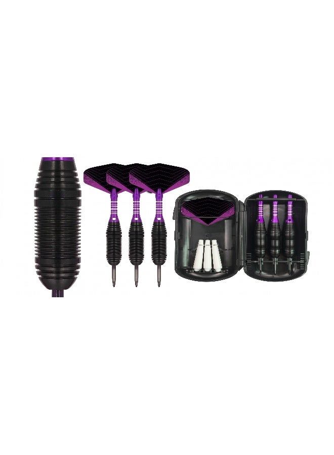 DEXO Pegasus Professional Tungsten Steel Tip Darts Set – 80% Tungsten Darts with Flights, Shafts & Wallet (Available in 21g–30g) - Image 1