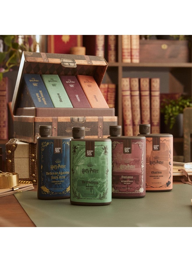 Every Man Jack Harry Potter Collectors Body Wash Gift Set - Includes 4 Body Washes with Clean Ingredients & Hogwarts Inspired Scents - Forbidden Forest, Charms, Herbology, Potions - Image 2