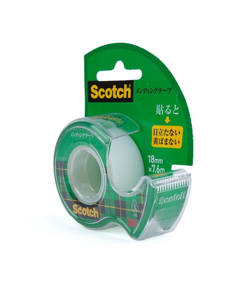 Scotch Mending Tape, 18 mm x 7.6 m, Transparent Repair Tape for Documents, Paper, Books & Office Use, Strong Adhesive Stationery Tape - Image 2