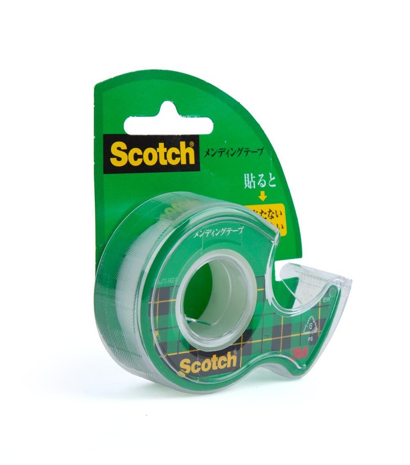 Scotch Mending Tape, 18 mm x 7.6 m, Transparent Repair Tape for Documents, Paper, Books & Office Use, Strong Adhesive Stationery Tape - Image 3