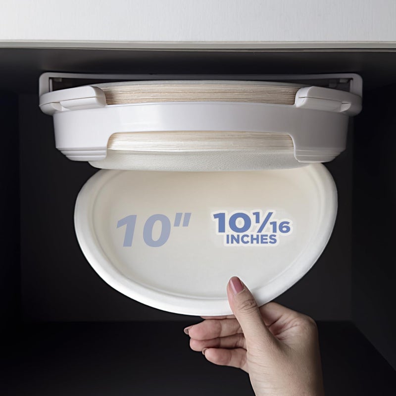 Under Cabinet Paper Plate Dispenser  10 Inch Suitable for RV Travel  Kitchen Cabinets