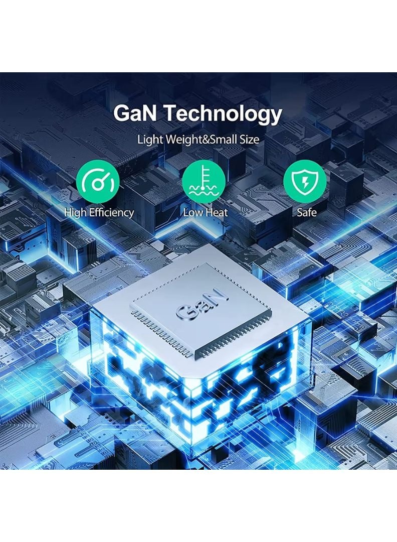 شاحن USB-C بقوة 35 واط مع كابل مضفر بطول 1 متر من نوع Type-C إلى Type-C | محول طاقة بتقنية PD 3.0 متوافق مع iPhone 16 Pro Max / 16 Pro / 16 Plus / 16، و iPhone 15 Pro Max / 15 Pro / 15 Plus / 15، و Samsung S25 / S24، وجميع الأجهزة المزودة بمنفذ USB-C - Image 5