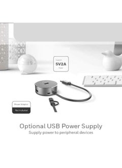 Generic 6-Port USB Hub with Audio Support – Sleek Design  - Image 2