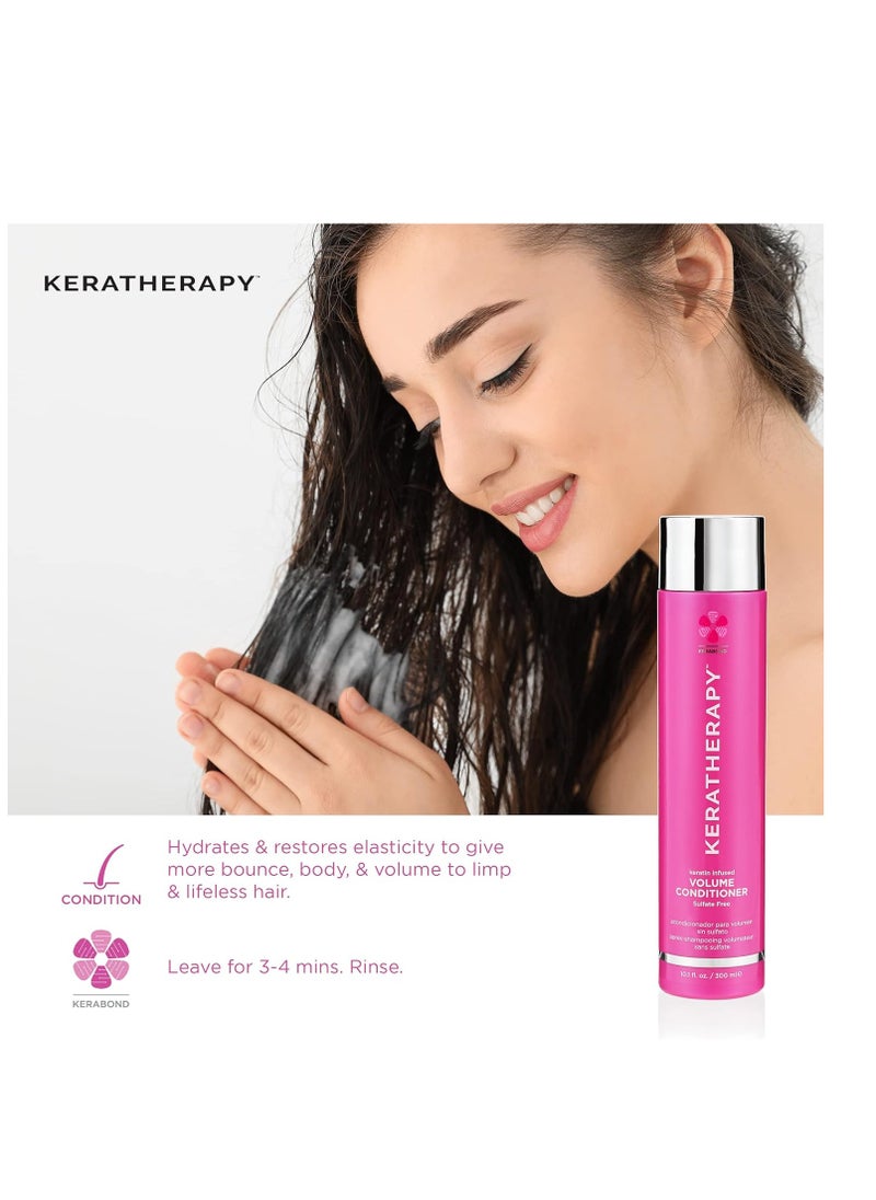 KERATHERAPY Keratherapy Keratin Infused Volume Root Boost and Volumizer Spray, 8.5 fl. oz., 251 ml - Root Booster for Hair Volume with Kerabond Technology, Hemp Seed Oil, Sea Kelp, & Hydrolyzed Silk  - Image 2