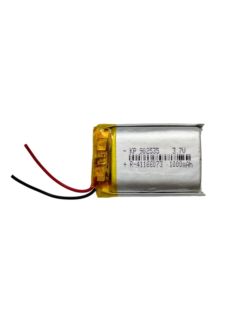 KP Original Battery KP Original 3.7V 1000mAh Rechargeable Battery, 902535 for RC Cars, Gaming Devices, Robotics (Without Connector) - Image 1
