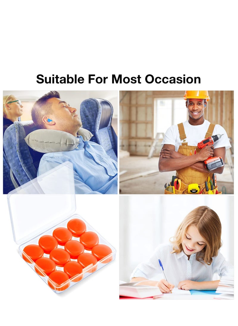 Excefore 18 Pairs Ear Plugs for Sleeping Soft Reusable Moldable Silicone Earplugs Noise Cancelling Earplugs Sound Blocking Ear Plugs with Case for Swimming  - Image 5