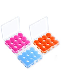 Excefore 18 Pairs Ear Plugs for Sleeping Soft Reusable Moldable Silicone Earplugs Noise Cancelling Earplugs Sound Blocking Ear Plugs with Case for Swimming  - Image 1