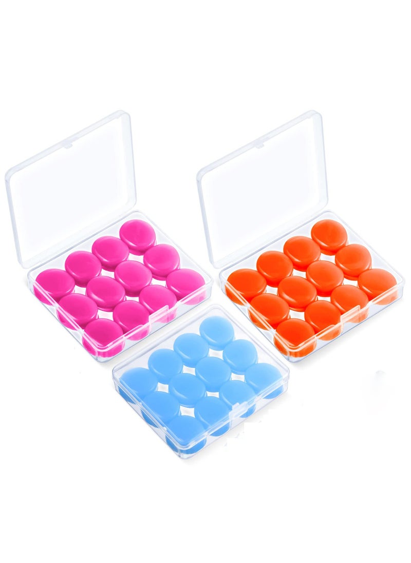 Excefore 18 Pairs Ear Plugs for Sleeping Soft Reusable Moldable Silicone Earplugs Noise Cancelling Earplugs Sound Blocking Ear Plugs with Case for Swimming  - Image 1