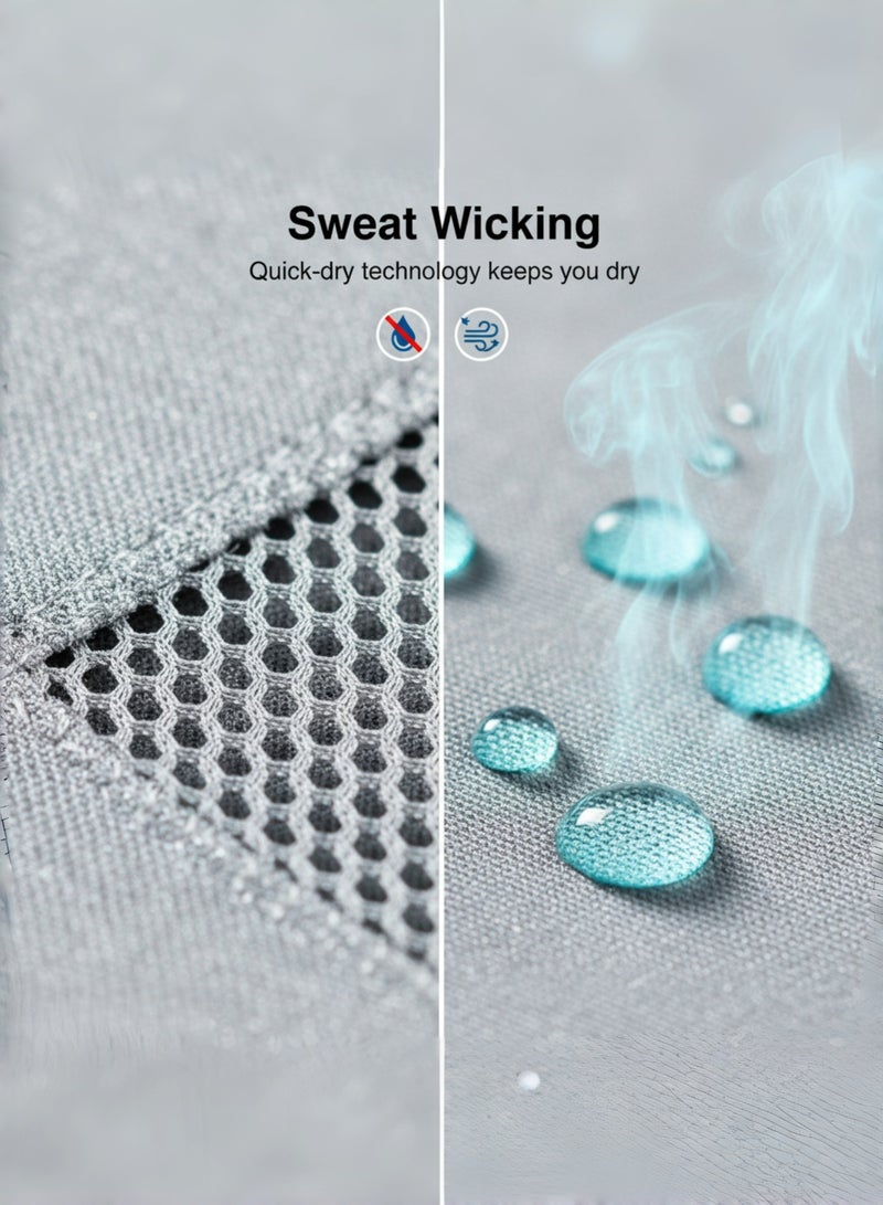 KUTONTECH Unisex Outdoor Sports Compression Arm Sleeves, Ice-Silk Protective Elbow Sleeves, UV Protection & Muscle Support Arm Sleeves for Men & Women, Breathable, Moisture-Wicking Sleeves for Running, Cycling, Basketball. - Image 5