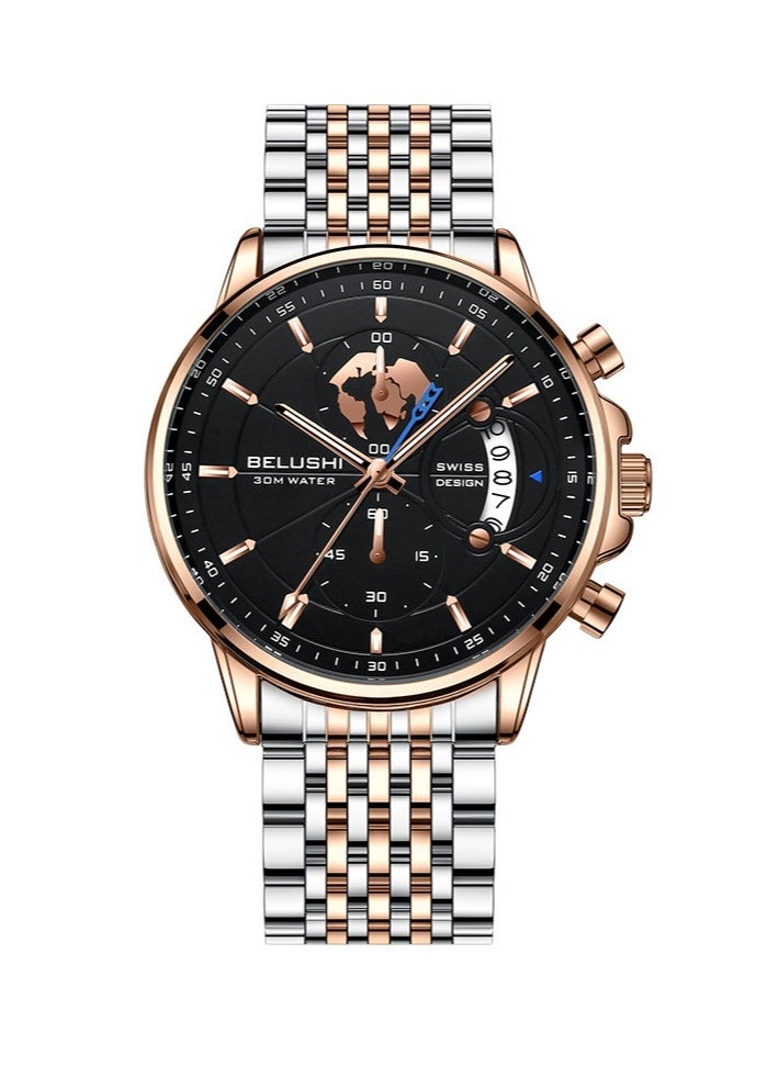 Belushi Men's Fashion Creative Trendy Quartz Watch 