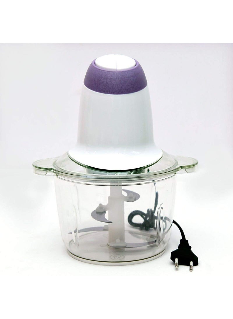 REPLEX REPLEX ABS Stainless Steel and Glass Meat Grinders with Bowl for Kitchen Food Chopper Meat Vegetable Onion and Fruits Fruit and Nuts Blender Stainless Steel Blades Meat and Sausage400W  - Image 1