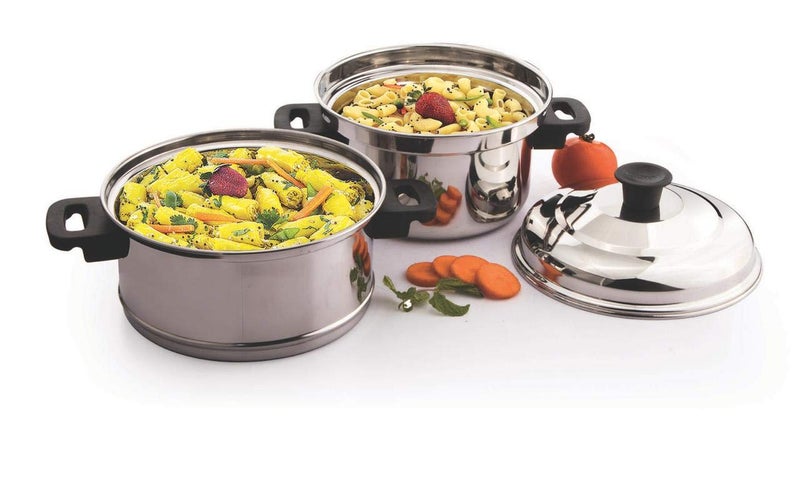 LUXURIA STAINLESS STEEL MULTIPURPOSE STEAMER/MOMO MAKER/MODAK MAKER WITH STEEL LID (28CM) - Image 2