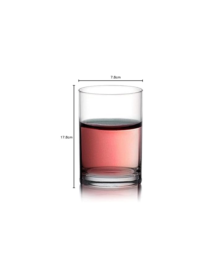 S-TOP Fin Line Juice Glass, Set Of 6, Clear, 175 Ml, B01206, Beverage Glass, Liquid Tumbler, Water Glass, Juice Glass, Citrus Glass - Image 5