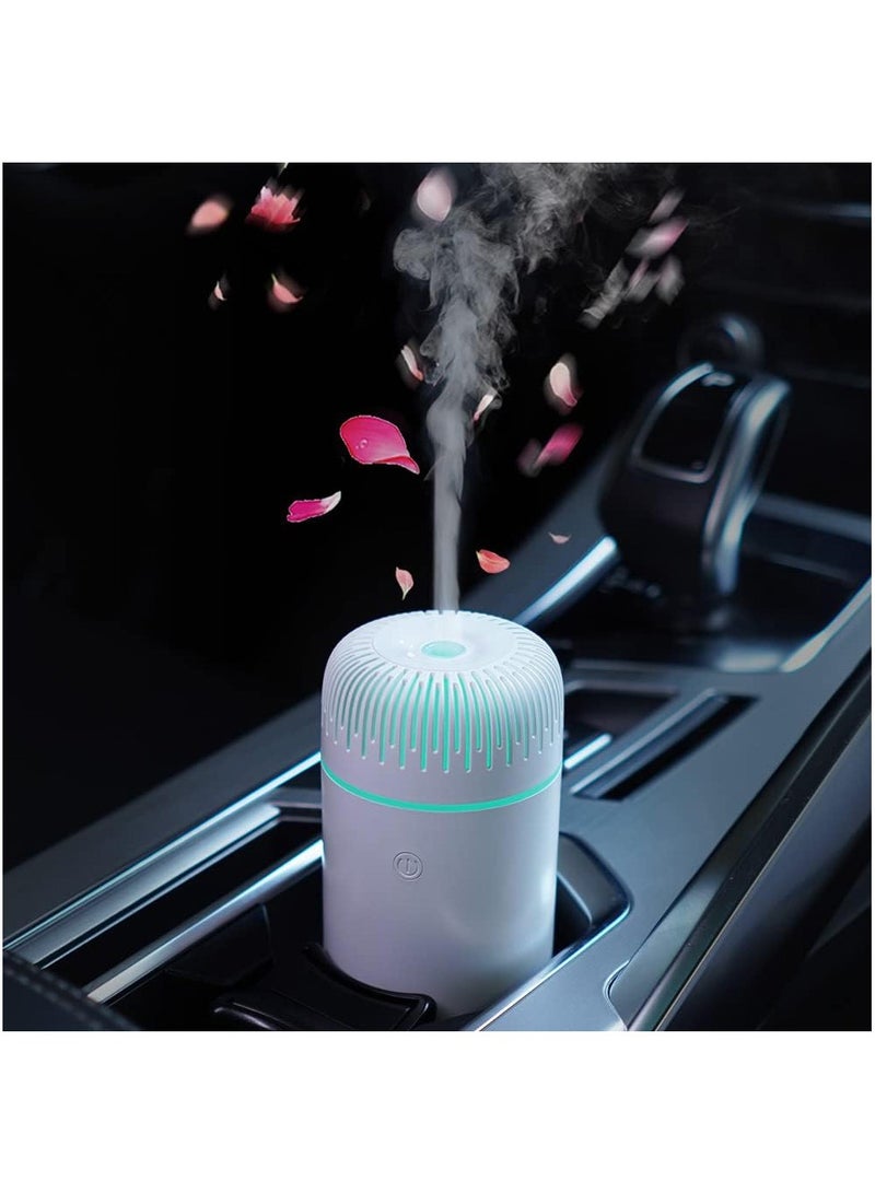 Arabest Car Diffuser Humidifier, USB Aromatherapy Essential Oil Diffuser Car Air Freshener Diffuser, USB Cool Mist Mini Portable Diffuser for Car Home Office Bedroom (White) - Image 1