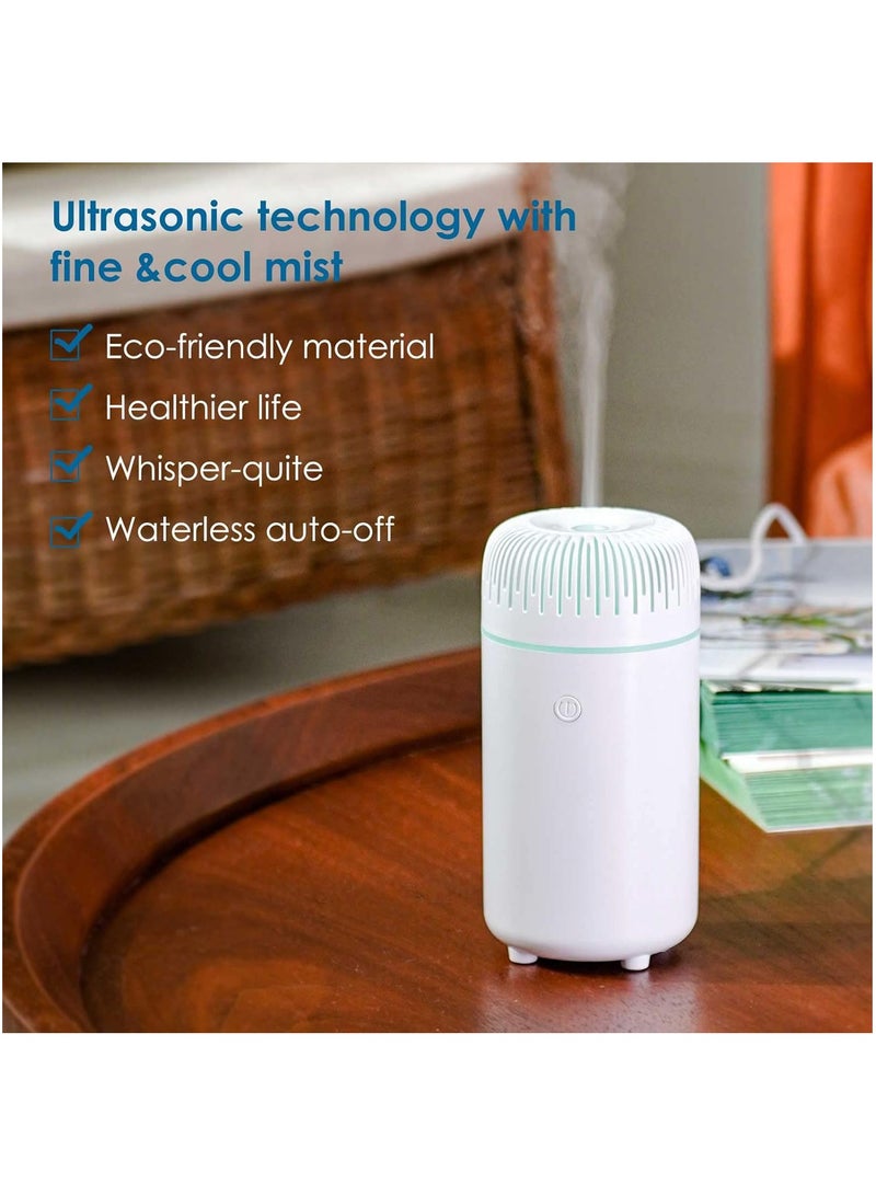 Arabest Car Diffuser Humidifier, USB Aromatherapy Essential Oil Diffuser Car Air Freshener Diffuser, USB Cool Mist Mini Portable Diffuser for Car Home Office Bedroom (White) - Image 5